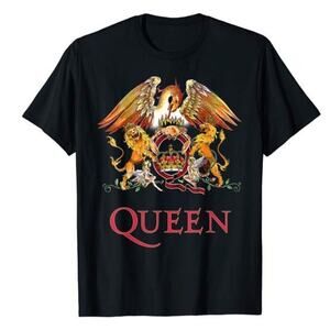 Queen Official Classic Crest T-Shirt Tee, Size Medium